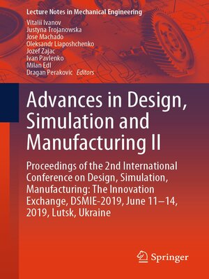 cover image of Advances in Design, Simulation and Manufacturing II